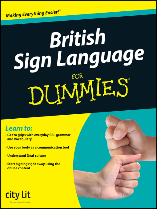 Title details for British Sign Language For Dummies® by City Lit - Available